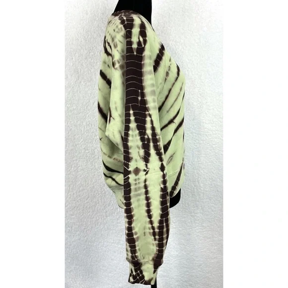 PROENZA SCHOULER • Mint/Brown White Label Modified Raglan Tie Dye Sweatshirt, XS - Picture 11 of 16
